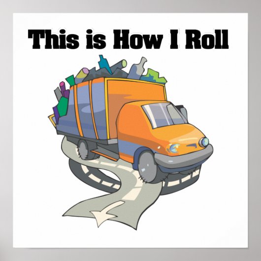 Hoe ik rolt (vuilniswagen) poster (Voorkant)