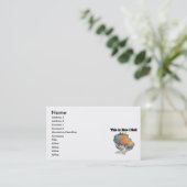 Hoe ik rolt (vuilniswagen) visitekaartje (Staand voorkant)