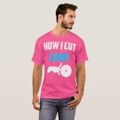 Hoe ik snijd koolhydraten Grappig Dieet Work Out P T-shirt (Voorkant volledig)