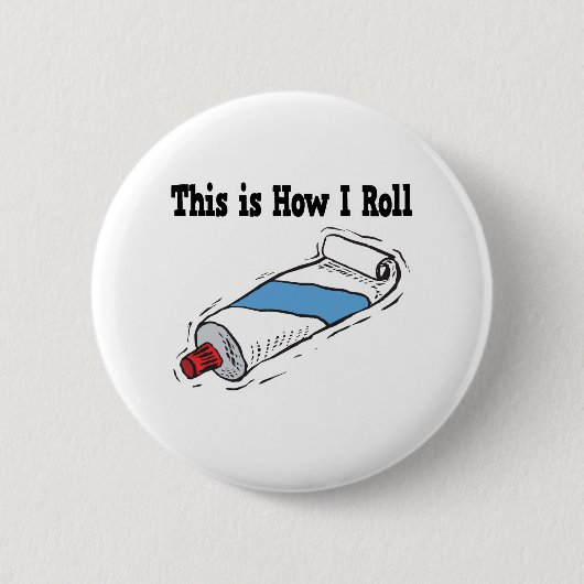 Hoe ik tandpastabuis rol ronde button 5,7 cm (Voorkant)