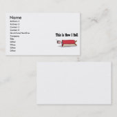 Hoe ik taptaptapijt kan rollen visitekaartje (Voorkant / Achterkant)