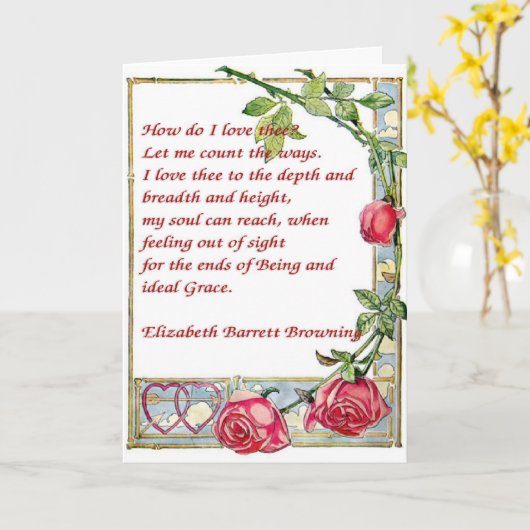 Hoe ik van Thee houd Kaart (Gele Bloem)