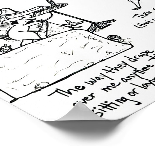 Hoe ik weet dat mijn pugs van me houden poster (Hoek)