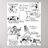 Hoe ik weet dat mijn pugs van me houden poster (Voorkant)