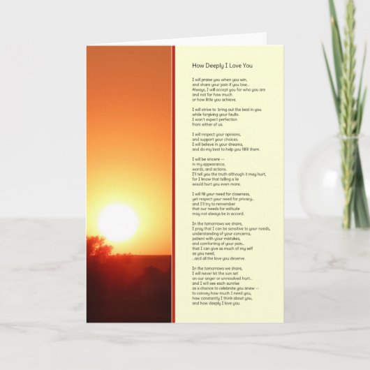 Hoe intens ik van je hou... kaart (Voorkant)