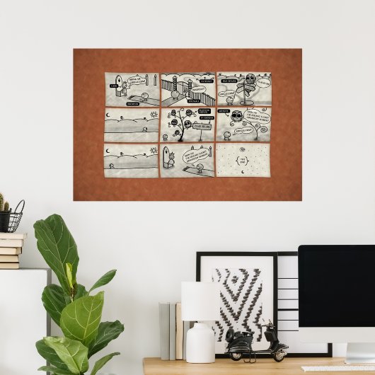 Hoe Internet werkt Poster (Thuiskantoor)