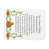 Hoe is Christelijk zijn als pompoen zijn? Magneet (Horizontaal)