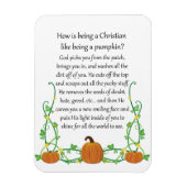 Hoe is Christelijk zijn als pompoen zijn? Magneet (Verticaal)