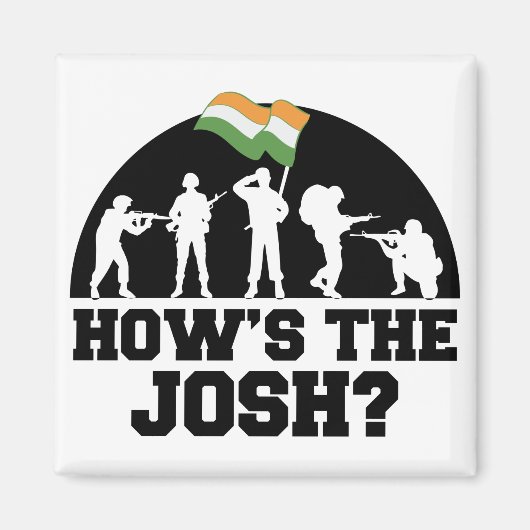 Hoe is de Josh Hindi India Quote Slogan Magneet (Voorkant)