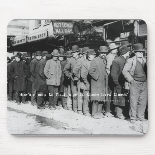 Hoe is een Man om Hope Mousepad te vinden? Muismat (Voorkant)