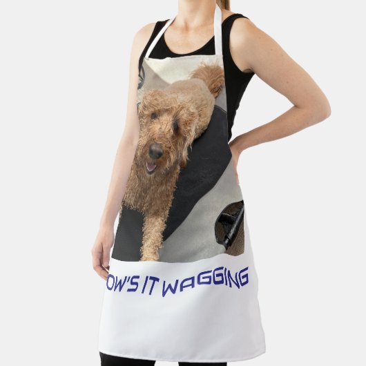 Hoe is het kwispelende chef-koks schort (Insitu)