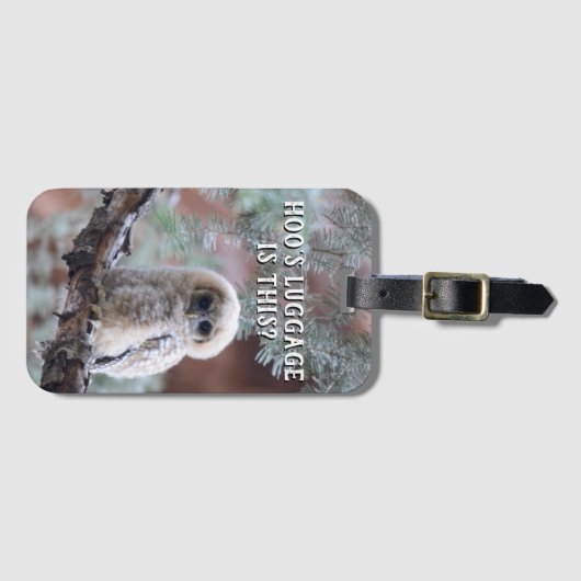 Hoe is het met bagage? Mexicaanse gevlekte uil Bagagelabel (Voorkant (horizontaal))