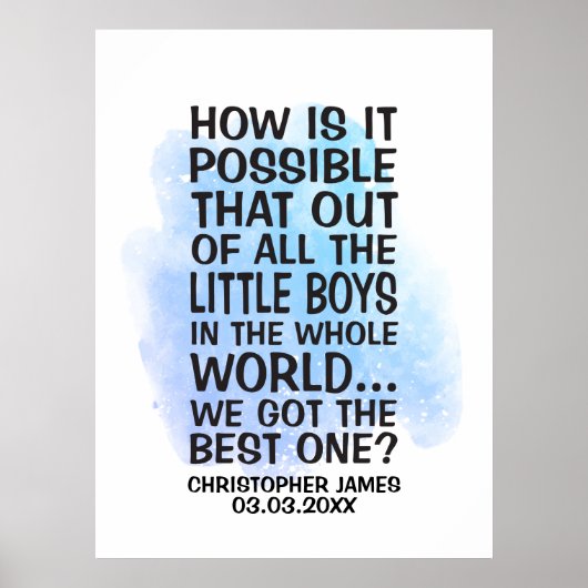 Hoe is het mogelijk dat van al die kleine jongens poster (Voorkant)