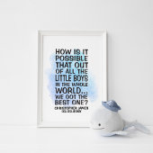 Hoe is het mogelijk dat van al die kleine jongens poster