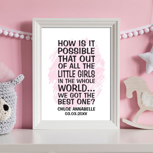 Hoe is het mogelijk dat van al die kleine meisjes poster