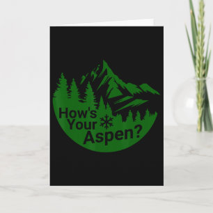 Hoe is je Aspen Grappige Aspen Colorado Ski Skien Kaart