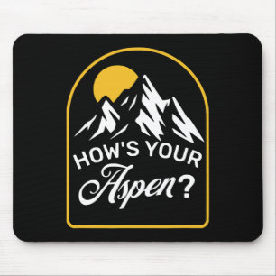 Hoe is je Aspen Grappige Aspen Colorado Ski Skien Muismat