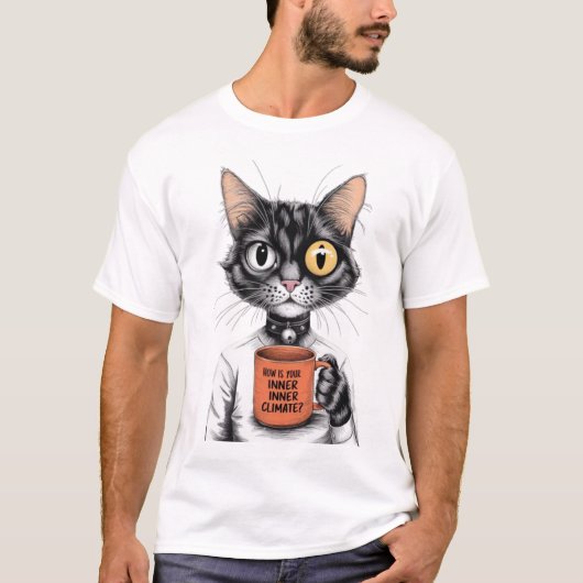 Hoe is je innerlijke klimaat? Cat Lover T-shirt (Voorkant)
