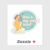 Hoe Is Mijn Glimlach Nu Sticker (Vel)