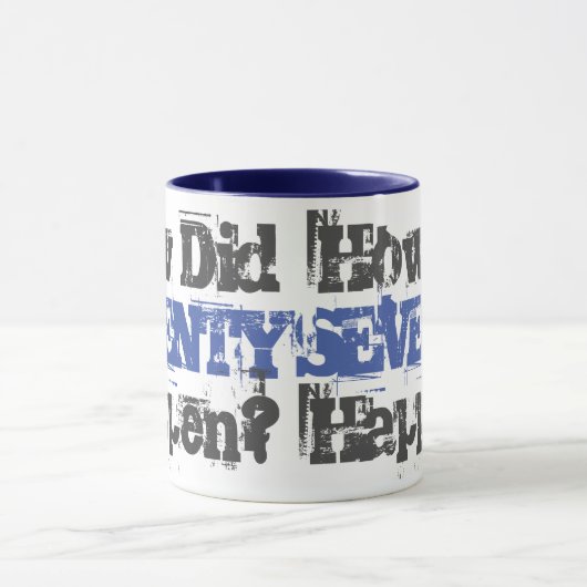 Hoe is Seventy gebeurd? - 70e verjaardag Mok (Midden)