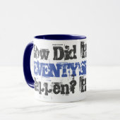 Hoe is Seventy gebeurd? - 70e verjaardag Mok (Voorkant links)