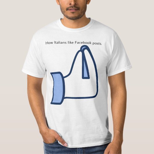 Hoe Italianen van Facebook houden - vaffanculo ges T-shirt (Voorkant)