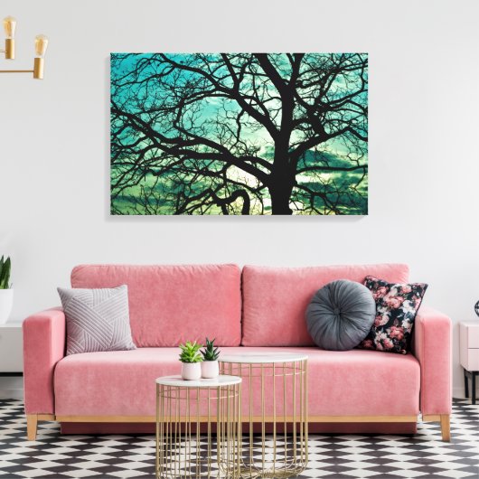 Hoe jaloers is de maan? canvas afdruk (Insitu (Woonkamer))