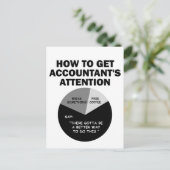 Hoe je de aandacht van de accountant krijgt, breek briefkaart (Staand voorkant)