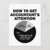 Hoe je de aandacht van de accountant krijgt, breek briefkaart (Voorkant)