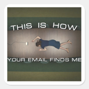 HOE JE E-MAIL ME VINDT - HELLY R VIERKANTE STICKER