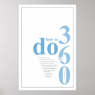 hoe je een 360-sneeuwboarding kunt doen poster