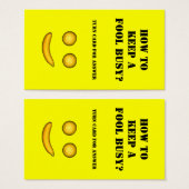 Hoe je een groep bezet houdt visitekaartje (Voorkant /achterkant)