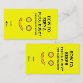 Hoe je een groep bezet houdt visitekaartje (Voorkant / Achterkant)