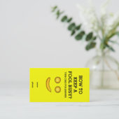 Hoe je een groep bezet houdt visitekaartje (Staand voorkant)