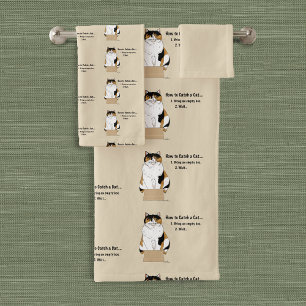 Hoe je een kat vangt bad handdoek