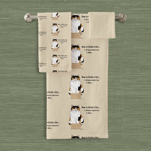 Hoe je een kat vangt bad handdoek