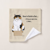 Hoe je een kat vangt bad handdoek (Wasdoekje)