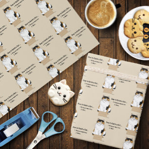 Hoe je een kat vangt cadeaupapier
