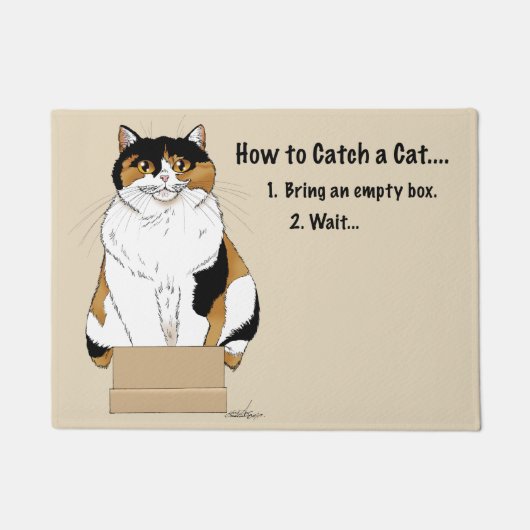 Hoe je een kat vangt deurmat (Voorkant)