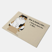 Hoe je een kat vangt deurmat (Schuin)