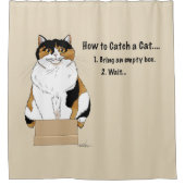 Hoe je een kat vangt douchegordijn (Voorkant)
