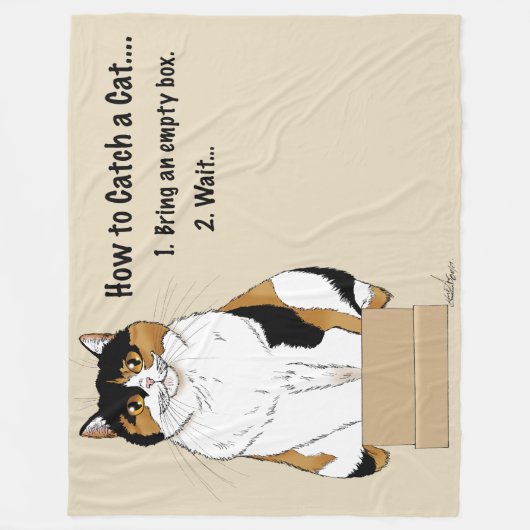Hoe je een kat vangt fleece deken (Voorkant)