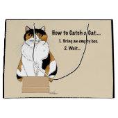 Hoe je een kat vangt groot cadeauzakje (Voorkant)