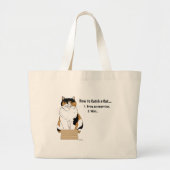 Hoe je een kat vangt grote tote bag (Voorkant)