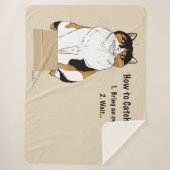 Hoe je een kat vangt sherpa deken (Voorkant)
