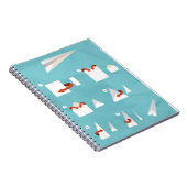 Hoe je een papieren vliegtuig vouwt spiraalnotitie notitieboek (Rechterzijde)