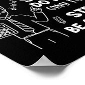 Hoe je een Wiskunde persoon moet zijn, grappige wi Poster (Hoek)