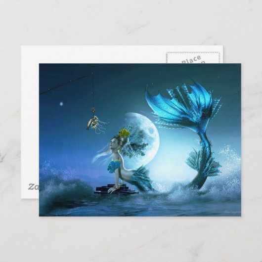 Hoe je een zeemeermin vangt briefkaart (Voorkant / Achterkant)