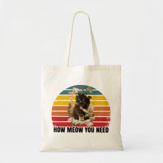 hoe je geld nodig hebt - gangsta cat tote bag