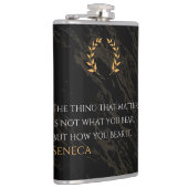 Hoe je het draagt - Seneca Stoïcijnse Filosofie Qu Heupfles (Rechts)